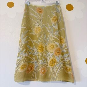 EUC Tommy Bahama Vintage Y2K 100% Silk Lined Tropical Skirt